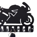 Ver imagem 2 de Porta Chaves Decorativo Feito em Chapa Ferro Moto Esportiva
