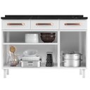 Ver imagem 4 de Balcão Gabinete Cozinha Aço Telasul Mirage New C/tampo