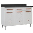 Ver imagem 6 de Balcão Gabinete Cozinha Aço Telasul Mirage New C/tampo