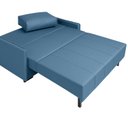 Ver imagem 5 de Sofá-cama 154cm Retrátil Reclinável Linho Pés Madeira Isis