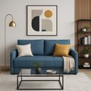 Ver imagem 1 de Sofá-Cama 154cm Retrátil Reclinável Linho Pés Madeira Isis