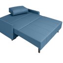 Ver imagem 5 de Sofá-Cama 154cm Retrátil Reclinável Linho Pés Madeira Isis