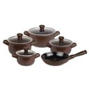 Ver imagem 1 de Conjunto de Panelas Cerâmica Tampa de Vidro Duo 5 Peças Ceraflame