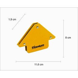 Esquadro Magnético 12Kg Titanium do Brasil - 2