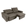 Sofá Retrátil Reclinável Frost 2,25m Assento Pillow Top Suede Tupaflex - 2