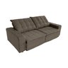 Sofá Retrátil Reclinável Frost 2,25m Assento Pillow Top Suede Tupaflex - 3