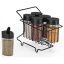 Ver imagem 1 de Porta Temperos Condimentos Carrinho 7pçs Preto Arthi 2436