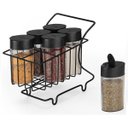 Ver imagem 2 de Porta Temperos Condimentos Carrinho 7pçs Preto Arthi 2436