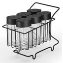 Ver imagem 4 de Porta Temperos Condimentos Carrinho 7pçs Preto Arthi 2436