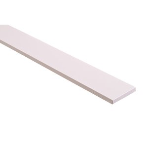 Barra de Acabamento Branca 2750 X 70 X 9mm - 1 Par