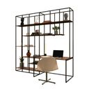 Ver imagem 1 de Estante de Metalon e Madeira para Home Office Atmosphere - Riviera - 250x40x250cm