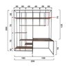 Estante de Metalon e Madeira para Home Office Atmosphere - Riviera - 200x40x200cm - 2
