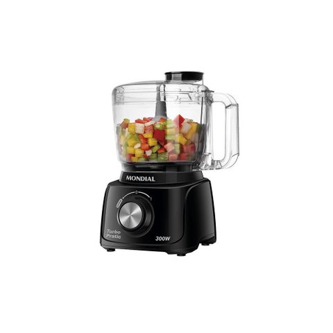 Mini Processador Turbo Pratic Mp-16-b Preto 220v Mondial