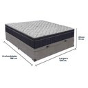 Ver imagem 6 de Cama Box Baú Cinza e Colchão Airtech 150 Espuma D45 Casal Ortobom