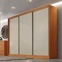 Ver imagem 4 de Guarda Roupa Casal Lôgan Plus 3 Portas 8 Gavetas Cinamomo Fendi - Novo Horizonte