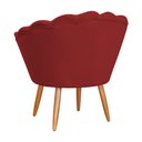 Ver imagem 6 de Kit 2 Poltronas Decorativa para Sala de Estar Charm Suede Vermelho - Montanaris Decor MD MONTANARIS 