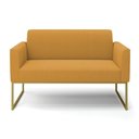 Ver imagem 5 de Sofá 2 Lugares Namoradeira Industrial Dourado Marisa Bouclê D03 - D’Rossi