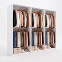 Ver imagem 2 de Armário Closet Modulado Cabideiros Arara Max Branco - 3 Peças