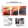Quadro Decorativo Abstrato Bright Splashes Kit 3 Tela Canvas - 4