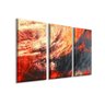 Quadro Decorativo Abstrato Bright Splashes Kit 3 Tela Canvas - 1