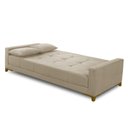 Ver imagem 3 de Sofá Cama 3 Lugares 2,00m Agnes Suede Bege Adonai Estofados