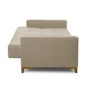 Ver imagem 6 de Sofá Cama 3 Lugares 2,00m Agnes Suede Bege Adonai Estofados