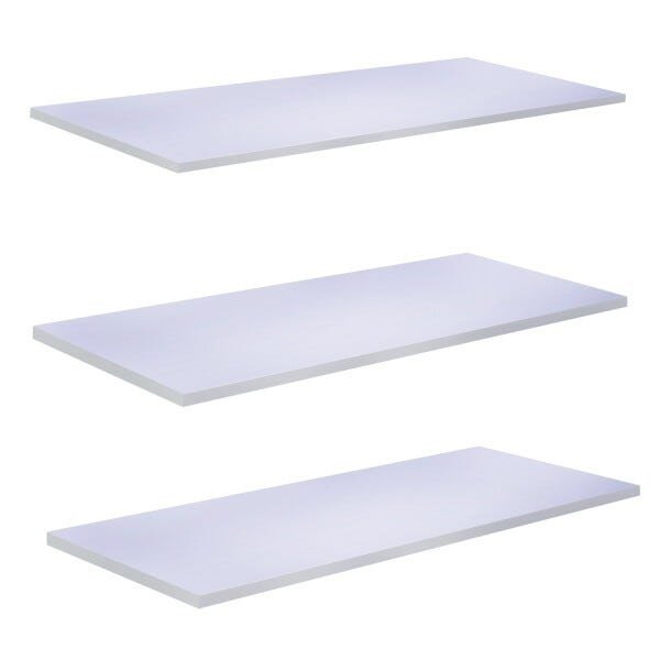 Jogo 3 Prateleiras Lisas Mdf Kit 30x15cm Suporte Invisivel | MadeiraMadeira
