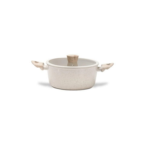 Caçarola de Indução com Tampa 24cm 4l Sirius Vanilla Brinox Brinox Linha 15