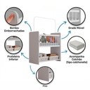 Ver imagem 4 de Mini Berço Fixo Moisés Toy para Bebê com Colchão 89cm Branco - Desk Design