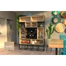 Estante de Metalon e Madeira para Área Gourmet Rebusc - Riviera - 150x40x200cm - 1