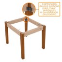 Ver imagem 2 de Conjunto Sala de Jantar Mesa Anitta 1,60x0,90 Mts 6 Cadeiras Ype/off White Linho Cinza New Ceval
