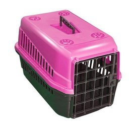 Caixa De Transporte n3 Para Cães E Gatos Grande Rosa - 1