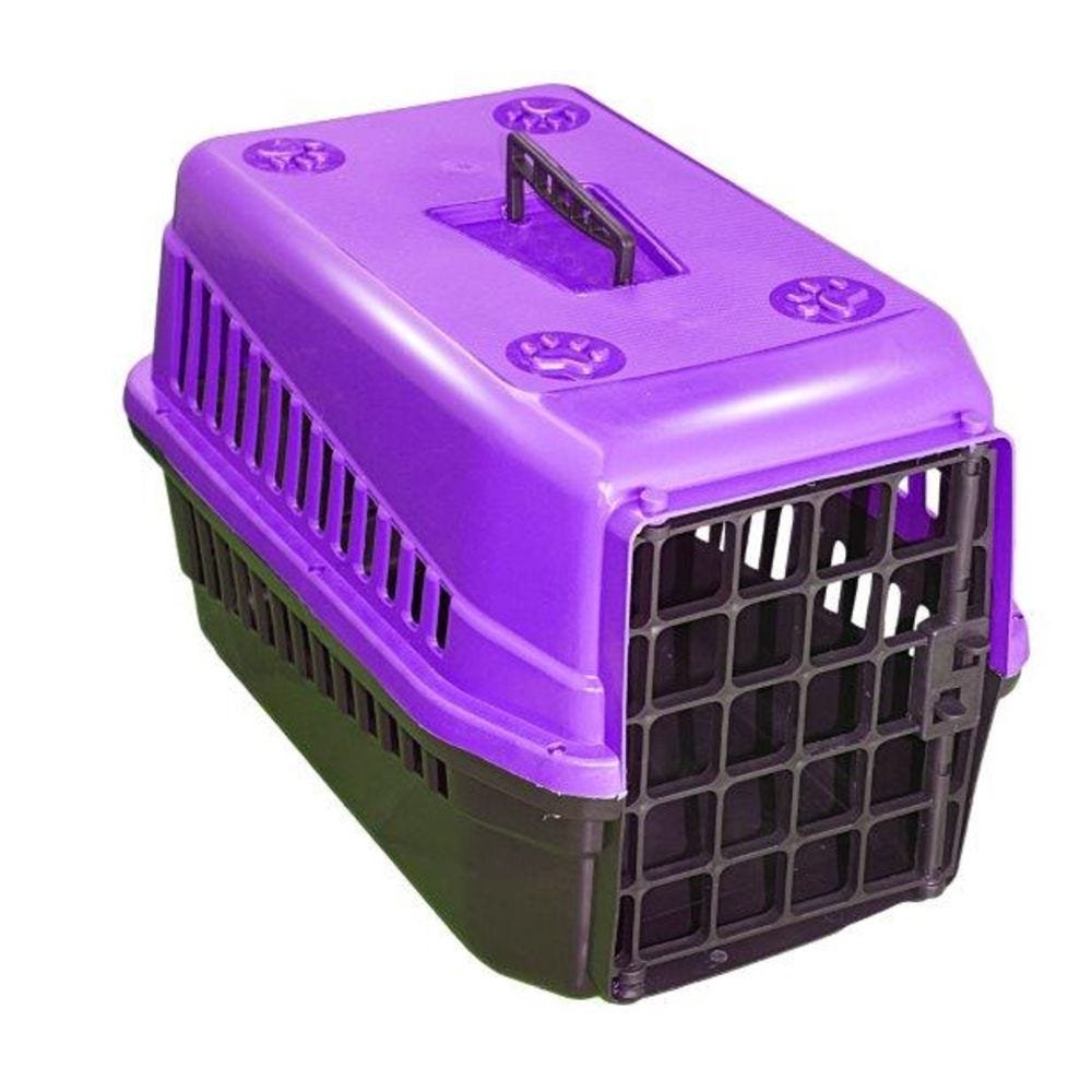 Caixa De Transporte n3 Para Cães E Gatos Grande Lilas - 1