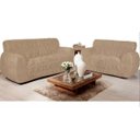 Ver imagem 1 de Capa Para Sofá King Elasticada 2 e 3 Lugares Penelope Bege