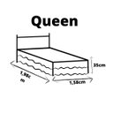 Ver imagem 3 de Saia Box Com Elástico Matelada Cama Queen Branca