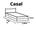 Ver imagem 3 de Saia Box Com Elástico Matelada Cama Casal Branca