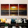 Quadro Decorativo Paisagem Beautiful Sunset Bordas Infinita - 2