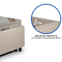Ver mais imagens de Bicama Box Solteiro Suede Bege 88x188 com Dois Colchões Airtech Molas Ensacadas Ortobom