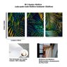 Quadro Decorativo Folhas Fern Vegetação Kit 3 Telas Canvas - 4