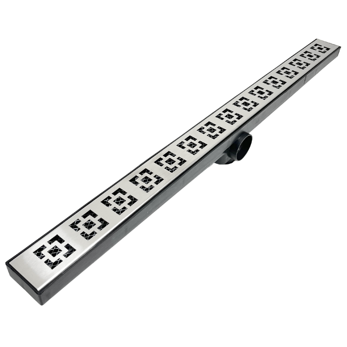 Ralo Linear de Banheiro 5cm X 70cm Dubai Col Preto Tela - 1