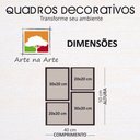 Ver mais imagens de Conjunto Quadros Decorativos 4 peças Coffee time - Moldura Preta
