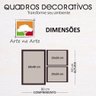 Conjunto Quadros Decorativos 3 peças Londres - Moldura Vermelha - 4