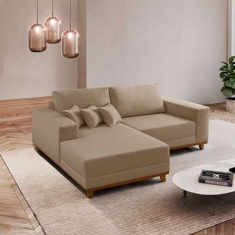 Sofá Cronos 185cm Chaise Lado Esquerdo Meu Sofá Online