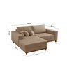 Sofá Cronos 185cm Chaise Lado Esquerdo Meu Sofá Online - 7
