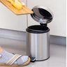 Lixeira Cozinha Banheiro Inox Pedal 8l Multiuso - 4