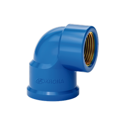 Joelho Azul 90° Soldável de Latão 25 X 1/2" da Krona - 1