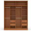 Ver imagem 6 de Guarda Roupa Casal 161,2cm com 4 Portas e 4 Gavetas 240833 Valência Politorno Móveis