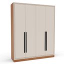 Ver imagem 4 de Guarda Roupa Casal 161,2cm com 4 Portas e 4 Gavetas 240833 Valência Politorno Móveis