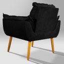 Ver imagem 7 de Kit 2 Poltronas Decorativa Opala para Recepção:preto