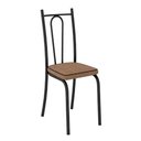 Ver imagem 2 de Conjunto Com 4 Cadeiras Tubular Europa 141 Preto Fosco Assento Rattan Artefamol 11923 - Cadeira 141